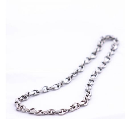 Náhrdelník z nerezovej ocele oválne články